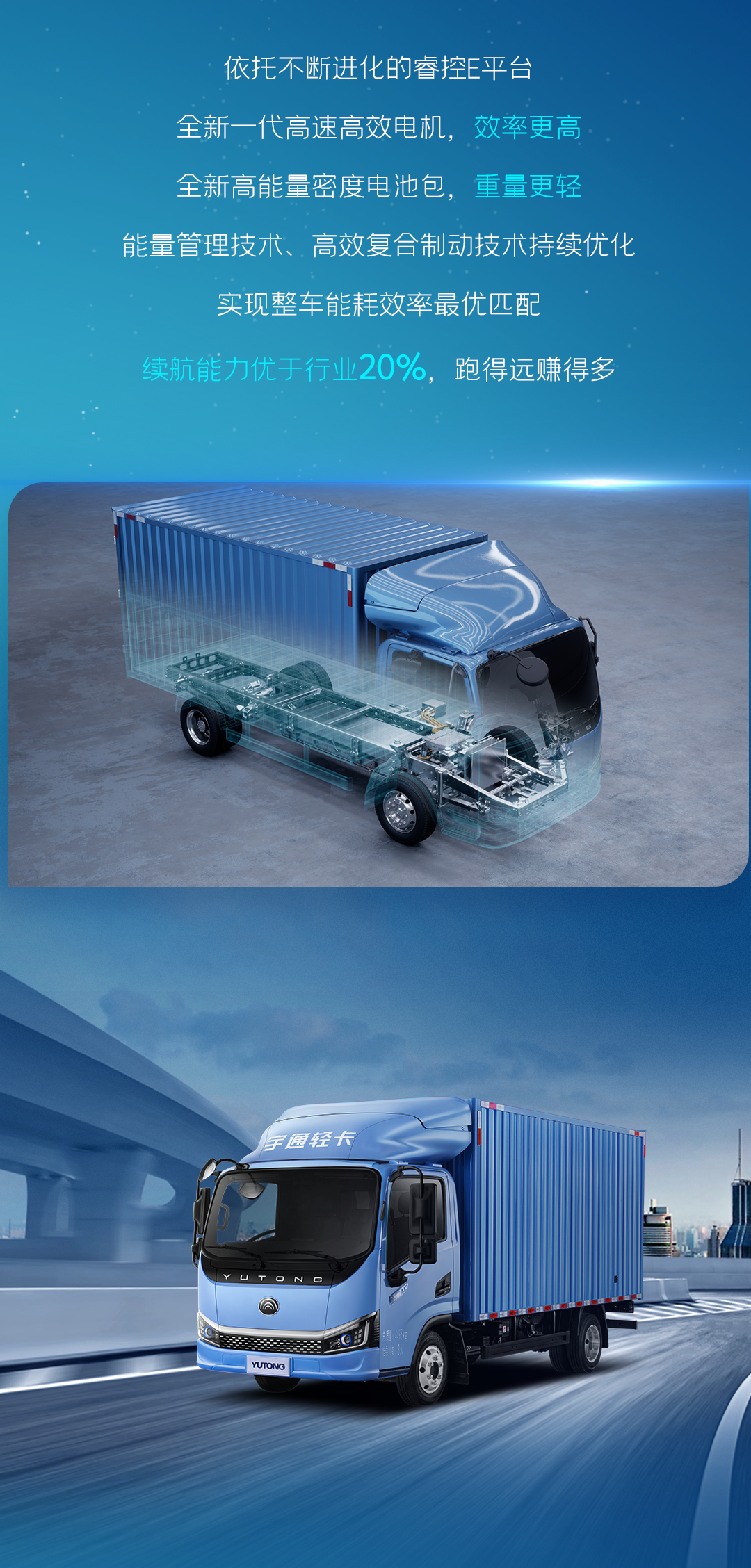 一圖看懂宇通輕卡上市新品！